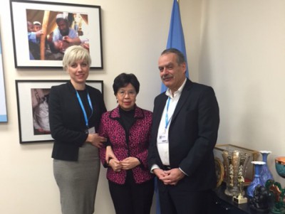 Συναντήσεις με την κα Dr Margaret Chan  και την κα Laura Thompson